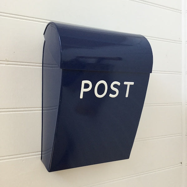 Post Box Large  Lockable | Navy Blue