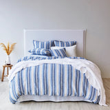George Street Linen Duvet Cover Set | Cambridge Stripe