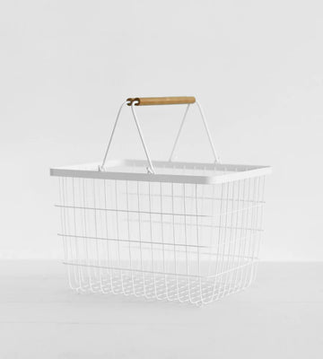 Yamazaki Laundry Basket Small - White