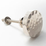 Hammered Silver Brass Knobs