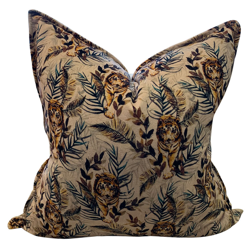 LE MONDE Tiger Prowling Cushion Cover