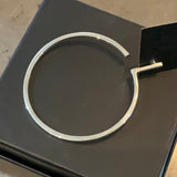 NIKKI ROSS One X Large Hoop 6.5cm Stirling Silver ONE HOOP