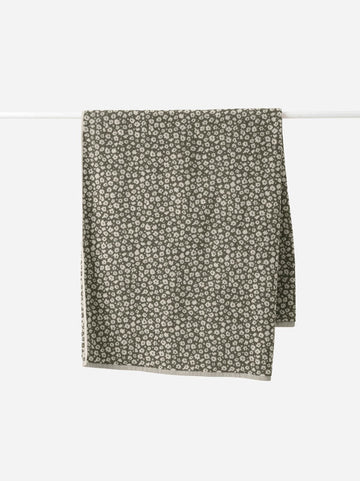 Citta Forget Me Not Cotton Hand Towel - Ivy/Oat