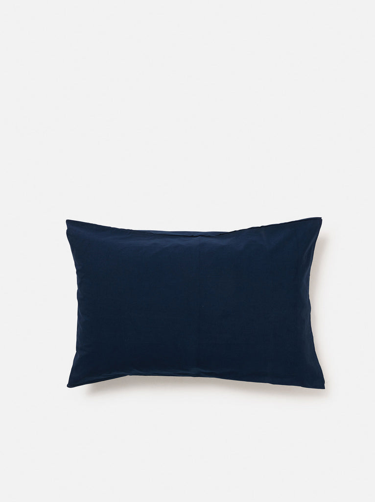 Citta Washed Organic Cotton Pillowcases - Navy