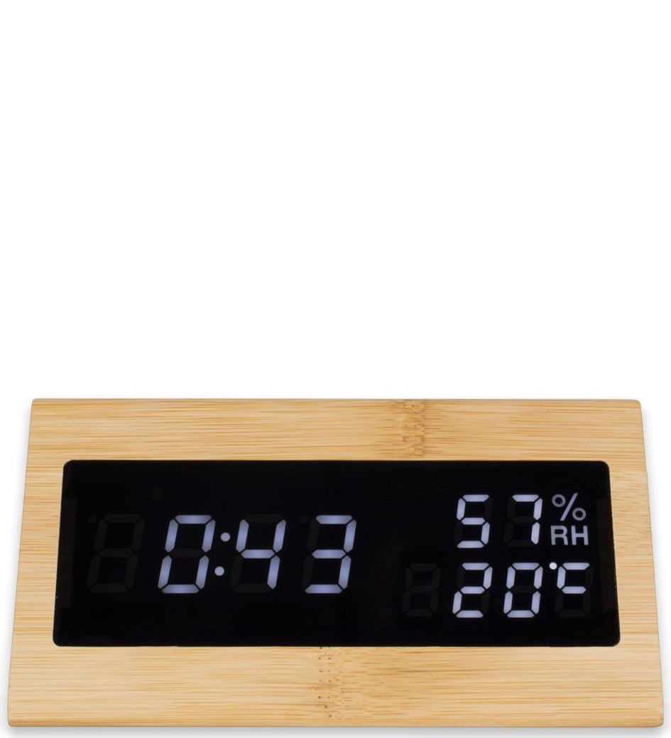 Karlsson Digital Alarm Clock - Triangle Bamboo