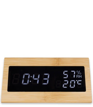 Karlsson Digital Alarm Clock - Triangle Bamboo