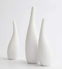 Capulet Ceramic Vase Tall - Dior White