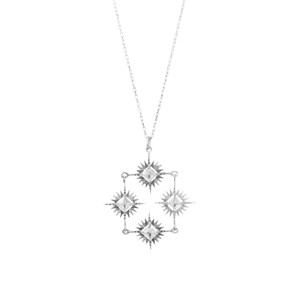 Lindi Kingi Starburst Collective Necklace - Silver