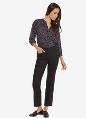 NYDJ Thigh Shaper Court Ankle Jean - Black Rinse