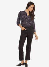 NYDJ Thigh Shaper Court Ankle Jean - Black Rinse