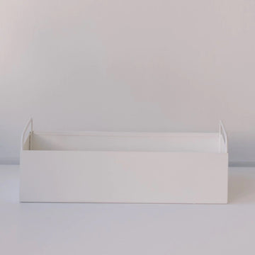 Saffron Inc Metal Planter Box - White