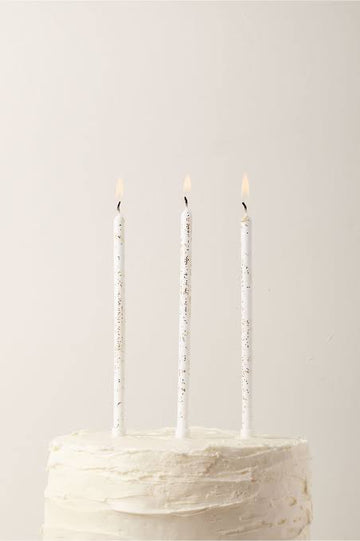 Meri Meri Gold Glitter 24 Birthday Candles