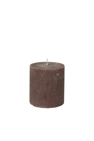Broste Candle Pillar H110 - Dark Brown