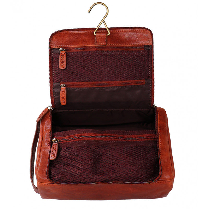 Baron & Buxton Leathergoods Zip Hanging Toilet Kit