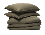 George Street Linen Bamboo Linen Duvet Cover Set - Dusty Olive