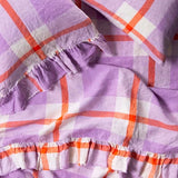 Society Of Wanderers Single Ruffle Sheet - Thistle Check