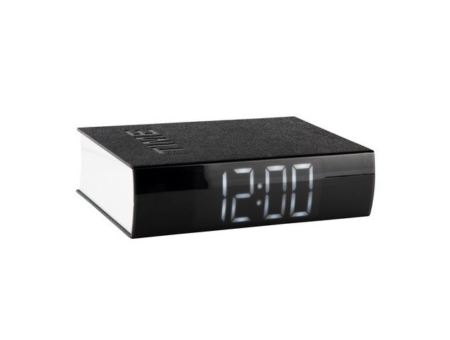 Karlsson Alarm Clock LED Book | Black
