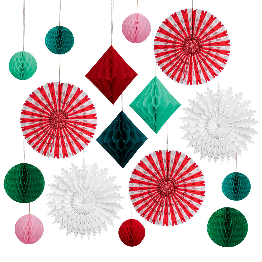 Meri Meri Xmas Honey Comb Decoration Kit