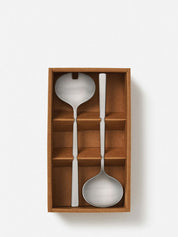 Citta Utility Salad Servers S/2 Brushed