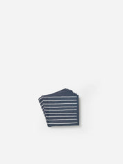 Citta Stripe Cocktail Napkin Navy | White