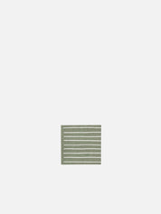 Citta Stripe Cocktail Napkin  Olive | White